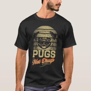 Möpse Nicht Drogen Süßer Bezaubernder Mops Hund T-Shirt