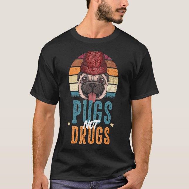 Möpse statt Drogen T-Shirt (Vorderseite)