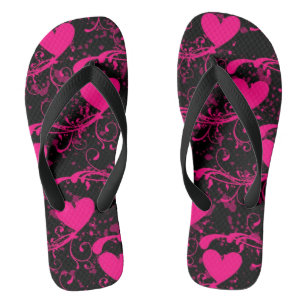Möpsen am Valentinstag Flip Flops