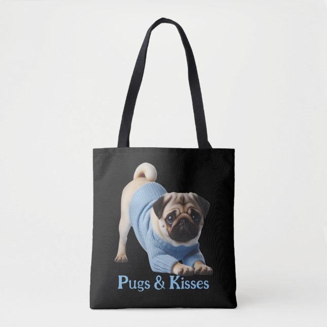 Möpsen & Kisses: Adorable Mops-Themed Design (Vorderseite)