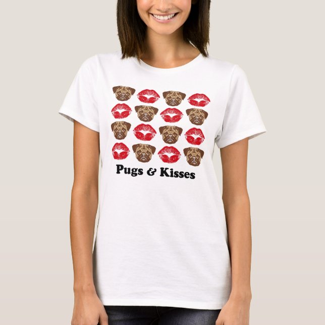 Möpsen & Kisses T-Shirt (Vorderseite)