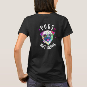 Möpsen Nicht Drogen Hunde Liebe Pets Anti Drug Mes T-Shirt