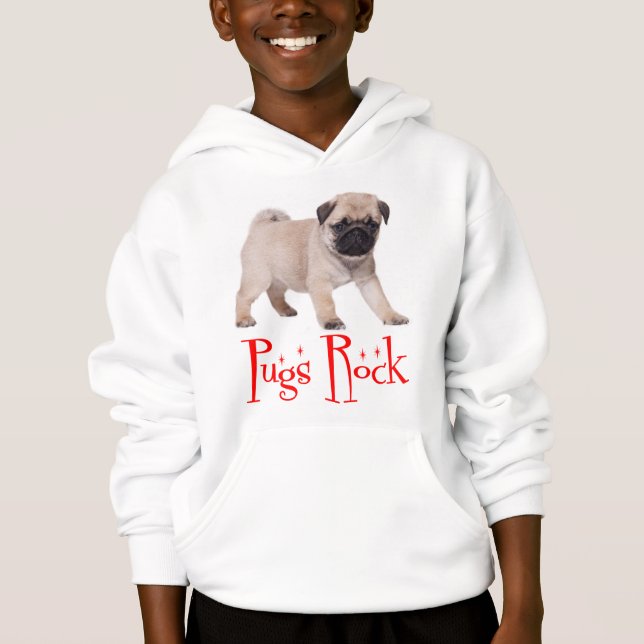 Möpsen Rock Welpe Dog Boys / Kinder Sweet Shirt (Vorderseite)