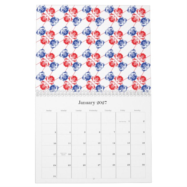 Möpsen über Möpsen und Möpsen Kalender (Jan 2027)