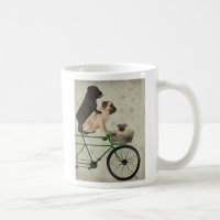Möpsen zum Fahrrad