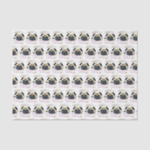 Mopshundgiftwrap Seidenpapier