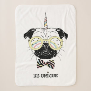 MopsUnicorn ist einzigartig Sherpadecke