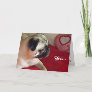 MopsValentine Feiertagskarte