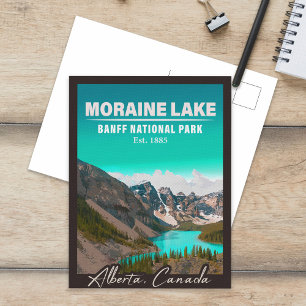 Moraine Lake Alberta Canada Banff National Park Postkarte