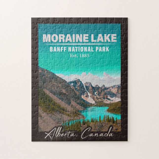 Moraine Lake Alberta Canada Banff National Park Puzzle (Vertikal)