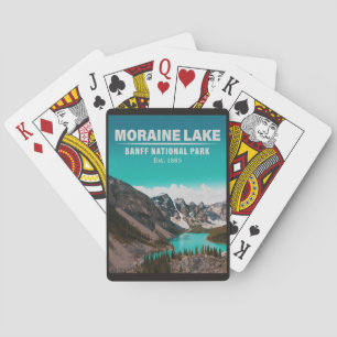 Moraine Lake Alberta Kanada Banff Nationalpark Spielkarten