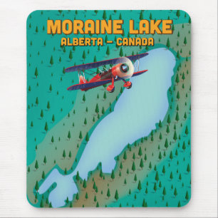 Moraine Lake Alberta Kanada Karte Mousepad