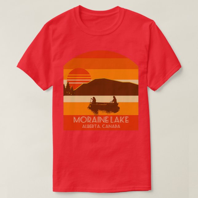 Moraine Lake Alberta Kanada T-Shirt (Design vorne)