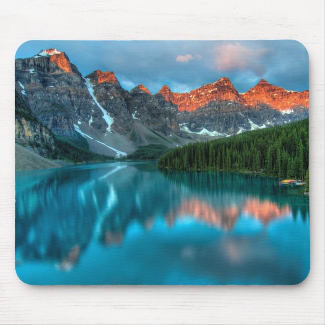 Moraine Lake at Sunset Mousepad (Vorne)