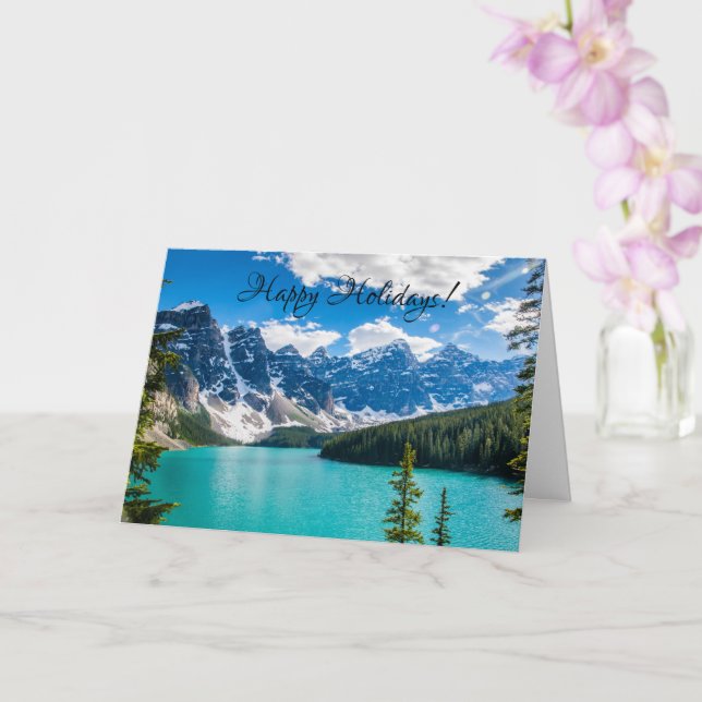 Moraine Lake, Banff National Park Card Karte (Orchidee)