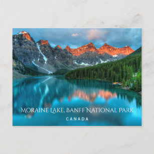 Moraine Lake Banff Nationalpark Alberta Kanada Postkarte