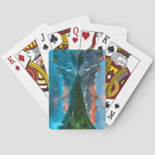 Moraine Lake bei Sonnenuntergang Spielkarten