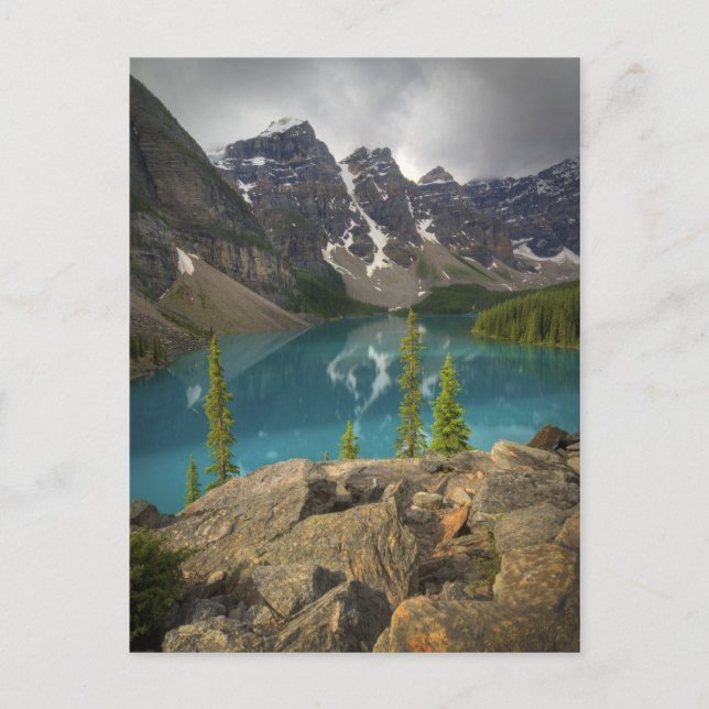 Moraine Lake Canada Postkarte (Vorderseite)
