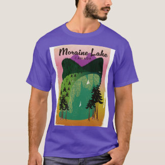 Moraine Lake Canada Reiseplakat T-Shirt