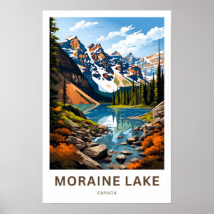Moraine Lake Canada Travel Print Poster