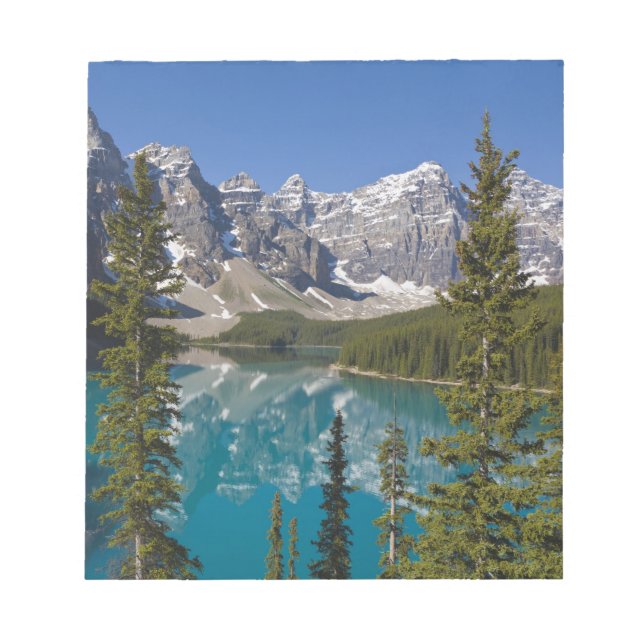 Moraine Lake, Canadian Rockies, Alberta, Kanada 2 Notizblock (Vorderseite)