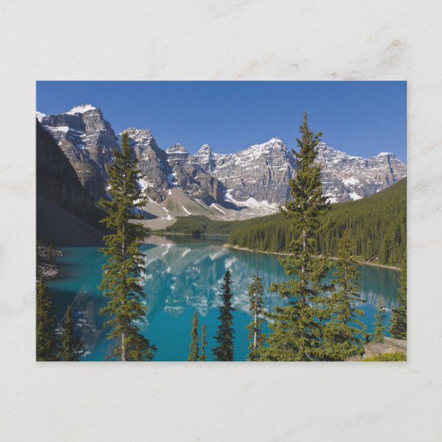 Moraine Lake, Canadian Rockies, Alberta, Kanada 2 Postkarte (Vorderseite)