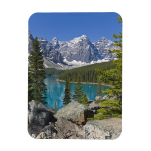 Moraine Lake, Canadian Rockies, Alberta, Kanada Magnet