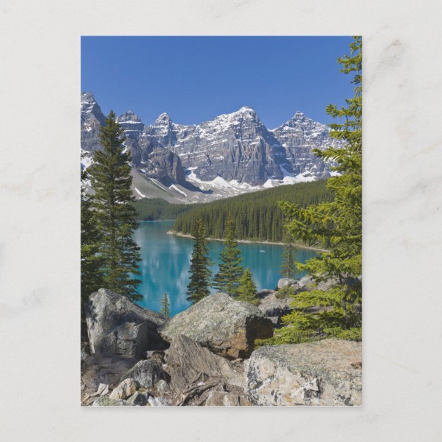 Moraine Lake, Canadian Rockies, Alberta, Kanada Postkarte (Vorderseite)