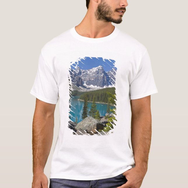 Moraine Lake, Canadian Rockies, Alberta, Kanada T-Shirt (Vorderseite)
