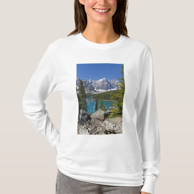 Moraine Lake, Canadian Rockies, Alberta, Kanada T-Shirt (Vorderseite)