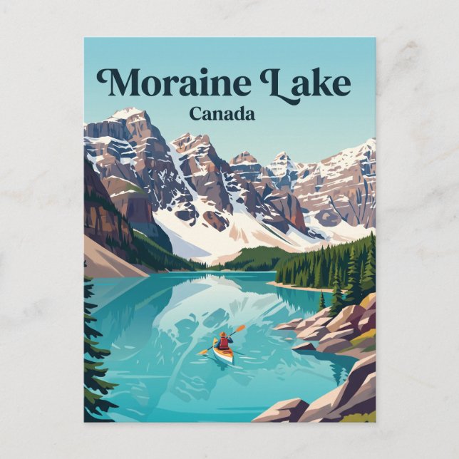 Moraine Lake Kanada Postkarte (Vorderseite)