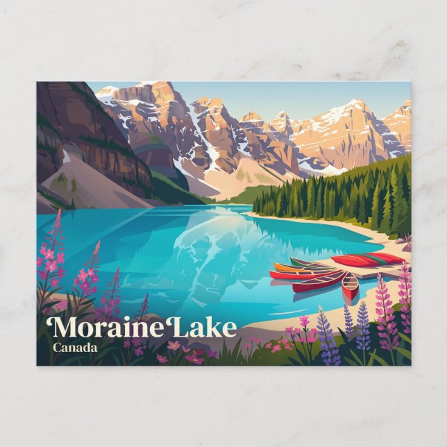 Moraine Lake Kanada Postkarte (Vorderseite)