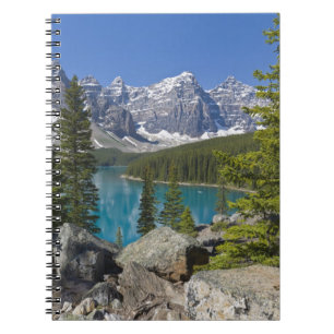 Moraine Lake, Kanadische Rocky Mountains, Alberta, Notizblock