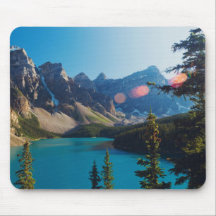 Moraine See des Sommer-Sonnenuntergang- , Kanada Mousepad