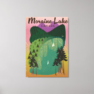 Moraine-See Kanada Leinwanddruck