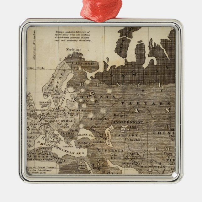 Moral, politische Welt Ornament Aus Metall (Vorne)