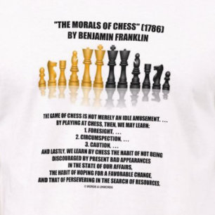Morale des Schachs Benjamin Franklin Reflektives S T-Shirt