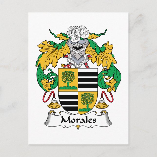 Morales Familienwappen Postkarte (Vorderseite)