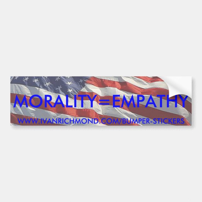 Morality=Empathy Autoaufkleber (Vorne)