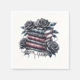 Morally Gray Book Club Napkins Serviette