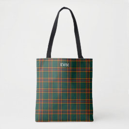 Moran Clan Tartan Dark Green Kariert Monogram