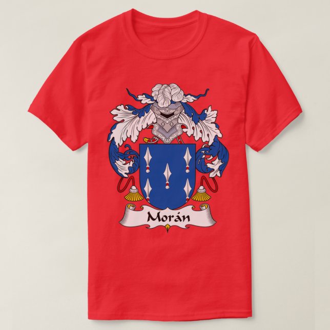 Moran Coat of Arms Family Crest  T-Shirt (Design vorne)