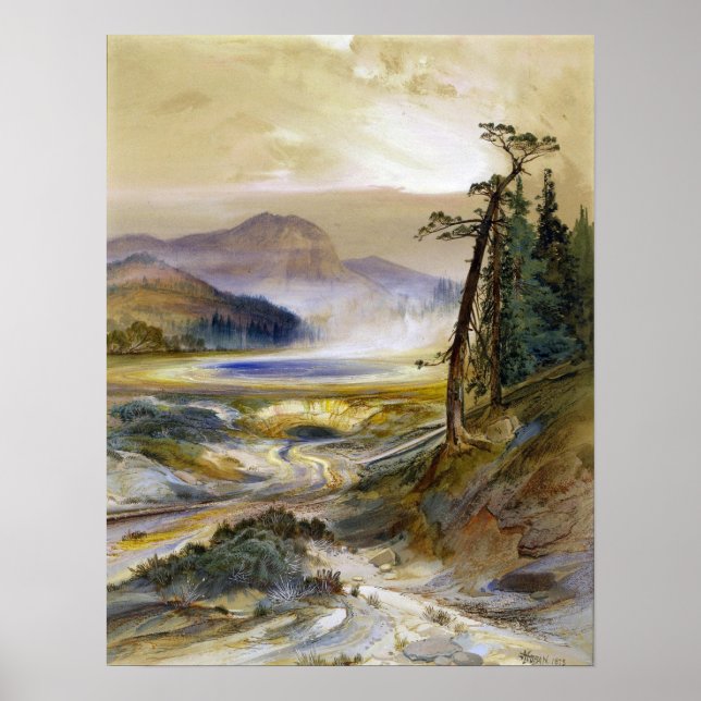 Moran - Excelsior Geyser Yellowstone Park Poster (Vorne)