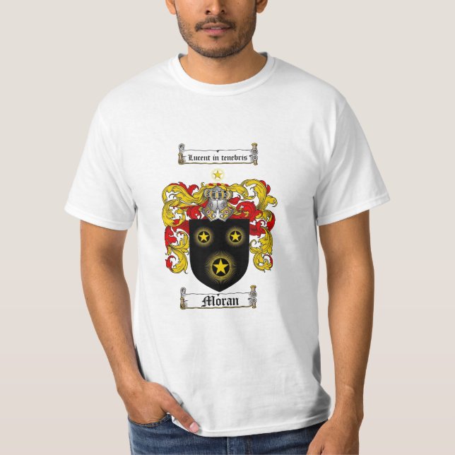 Moran Familienwappen - Moran Wappen T-Shirt (Vorderseite)