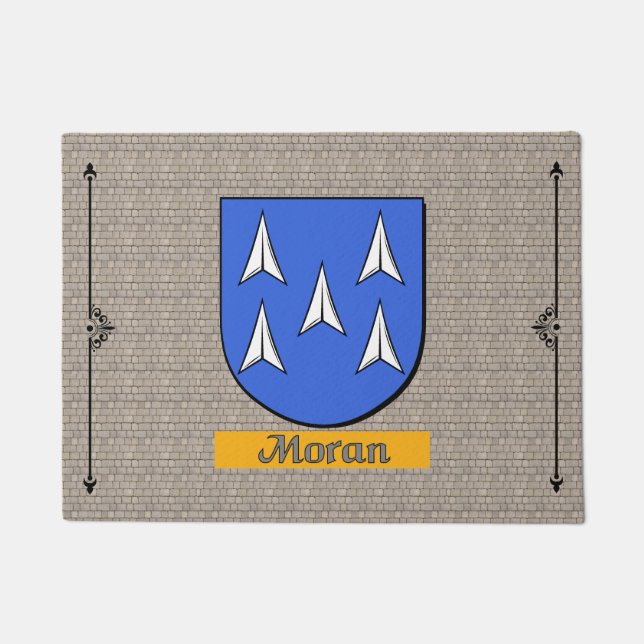 Moran Historischer Schild auf Kobelstein Fußmatte (Vorderseite)