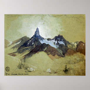 Moran - Index Peak Clark's Gabel Wyoming 1892 Poster