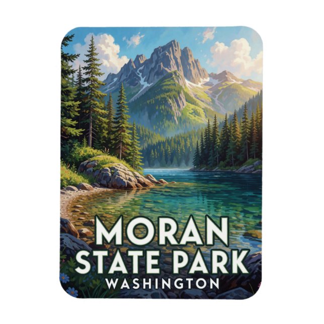 Moran State Park — Washington Magnet (Vertikal)