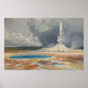 Moran - The Castle Geyser Upper Geyser Park Poster
