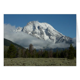 Moran und Wolken am Grand Teton