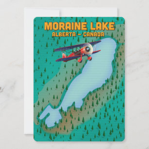 Moränensee Alberta Kanada Karte